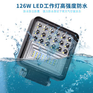 Faros LED para automóviles, luces de trabajo de 126W con amplio campo de visión, faros de motocicleta reacondicionados para vehículos de motocross - Product Image 5