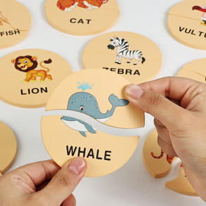 <span class=keywords><strong>XNM</strong></span> ALC-22 Puzzle en bois Montessori d'éducation sensorielle pour bébés et tout-petits de 1 à 3 ans avec impression UV et découpe laser - Product Image 4