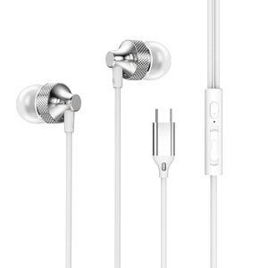 <span class=keywords><strong>Casque</strong></span> Subwoofer à Décodage Numérique avec Port Type-C, Conception Intra-Auriculaire, Cordon de 1,2 m en Matériau TPE pour iPhone et Téléphones de Jeu - Product Image 3