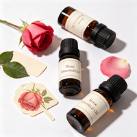Huile Essentielle de Rose Pure Naturelle Biologique Éclaircissante Hydratante Soin de la Peau Apaisante Aromathérapie Huile de Massage et de Diffusion