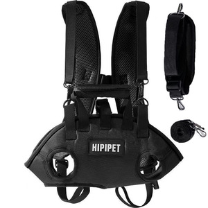 Breathable <b>Dog</b> Carrier Backpack With Leash Adjustable Canvas Pet <b>Sling</b> Bag For Small Medium Cats - Product Image 5