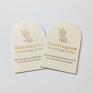 高品质双面胶印名片拱形箔冲压表示波纹双面纸板 - Product Image 1