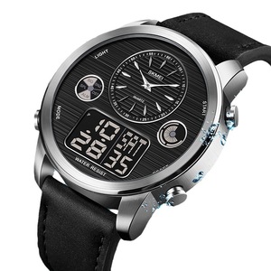 Nuevo Reloj Multifunción con Doble Pantalla Resistente al Agua para Hombre, Luminoso, con Calendario, Cronógrafo, Correa de Cuero, Deportivo, Digital y Analógico - Product Image 1