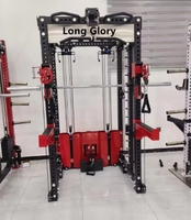 Oferta Destacada: Máquina de Gimnasio Multifunción con Smith, Cable y Soporte para Polea de Tracción y Remo Bajo