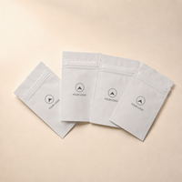 Pochette à fermeture éclair personnalisée, finition mate ou brillante, impression couleur, sac auto-adhésif pour l'emballage de produits de vente au détail