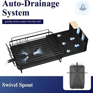 Escurridor de Platos Ajustable de Acero Inoxidable para Cocina, Estante de Secado de Vajilla para Gabinetes del Hogar - Product Image 2