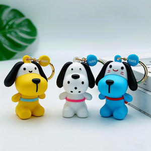 Chiffres d'anime de haute qualité 5-7CM en plastique dessin animé chien Figure porte-clés pour enfants décoration porte-clés - Product Image 4