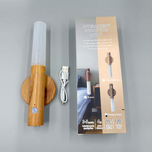 Lampu Malam Sensor Gerak Magnetik Nirkabel LED Pintar Dapat Diisi Ulang Portabel Dipasang di Dinding untuk Tangga Dalam Ruangan Kamar Tidur Lorong - Product Image 3