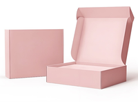 Boîte d'emballage cadeau en carton ondulé pour les soins de la peau avec logo personnalisé pliable