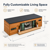 Cabine modulaire en bois insonorisée portable, ADU, maison préfabriquée de luxe, mini-maison détachable, maison-conteneur, pod de vie pour jardin