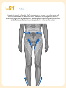 Bande de Correction de la Marche pour Enfants, Élastique et Réglable, pour l'Entraînement de la Posture des Jambes au Quotidien - Product Image 2