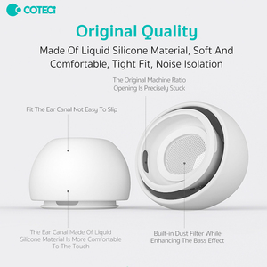 COTECi Tapones de Silicona para Auriculares de Varios Tamaños, Antideslizantes, Sin Dolor, Cómodos, con Aislamiento de Ruido para <span class=keywords><strong>AirPods</strong></span> Pro/2 - Product Image 6