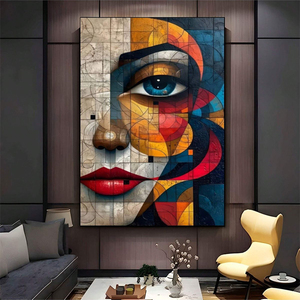Dipinto Decorativo Astratto Personalizzato, Arte Murale Dipinta a Mano per <span class=keywords><strong>Soggiorno</strong></span> e Camera da Letto, Pittura a Olio - Product Image 3