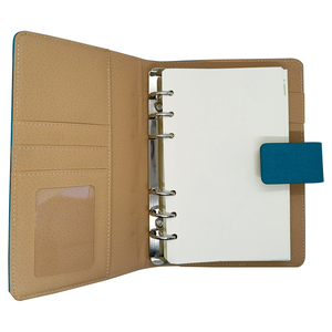 Hardcover A5 A6 Designed Ring Binder Organizer Journal Diary Notebooks Luxury Leather Checkered Planner