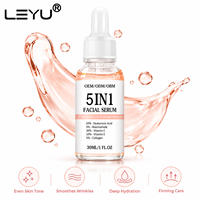 Sérum Visage Hydratant, Éclaircissant et Anti-Âge Personnalisé en Gros (OEM/ODM/OBM) avec Acide Hyaluronique, Vitamine C et Niacinamide 5+1