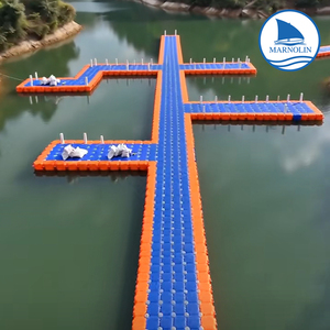 ท่าเทียบเรือลอยน้ำแบบโมดูลาร์ HDPE ยี่ห้อ Marnolin ขนาด 500x500x400 มม. รับน้ำหนักได้ 350 กก. ผลิตในกวางตุ้ง - Product Image 3