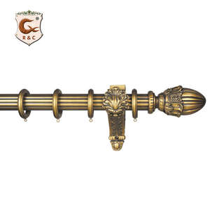 Tringle à rideau <span class=keywords><strong>en</strong></span> bois blanc Antique, accessoire décoratif moderne pour la maison, usine - Product Image 3