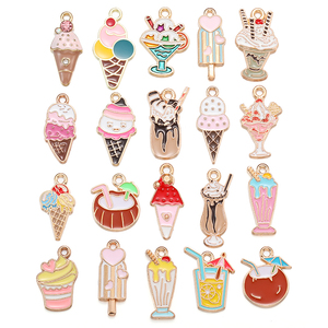 20 Phong Cách Men Ice Cream Charms Hợp Kim Cho Vòng Đeo Tay Dây Chuyền Bông Tai Mặt Dây Tự Làm Đồ Trang Sức Làm Phụ Kiện W440 - Product Image 1