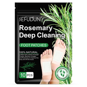 Patchs pour les pieds à la lavande SEFUDUN, best-sellers transfrontaliers, pour la déshumidification et le massage des pieds, favorisant le sommeil. 10 paquets de patchs. - Product Image 5