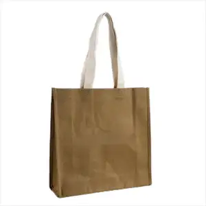 Bolsa de papel lavable personalizada del fabricante, Impresión de tamaño personalizado, certificado FSC.