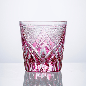 Verre à whisky <span class=keywords><strong>Edo</strong></span> Cut Light Luxury haut de gamme, soufflé à la main, avec superposition de couleurs, style Old Fashioned, 300 ml, pour utilisation dans les bars à cigares - Product Image 4