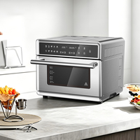 Horno Freidora de Aire de 25L con Ventilador de Convección, Horno Eléctrico de Convección de Sobremesa para Hornear, Asar y Grillar en Casa