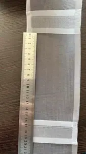 New design 100% polyester transparent wave heading curtain tapes and accessories with curtain track