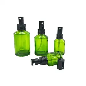 Botol pompa kaca botol minyak tubuh harga rendah botol pompa untuk perawatan kulit
