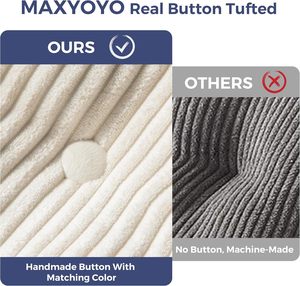 MAXYOYO Single Beige Folding Sofa Bed Convertible Sleeper Chair Pillow <strong>Foldable</strong> <strong>Mattress</strong> Back Support Portable Chair Living Room - Product Image 4