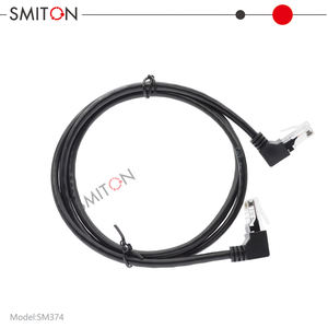 Câble <span class=keywords><strong>Ethernet</strong></span> RJ45 à paires torsadées, coudé à 90 degrés, cordon de raccordement LAN, OEM - Product Image 3