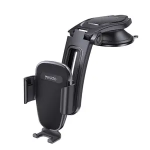 Yesido Universal Auto-Clip Car Mount for Most Smartphones - Black