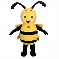 Costume d'animal personnalisé pour adultes avec une petite mascotte abeille gonflable, idéal pour le Nouvel An et Noël