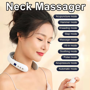 Wholesale Portable Neck Massager Electric Pulse Heated Neck Massage Machine Voice <b>Remote</b> <b>Control</b> OEM ODM - Product Image 2