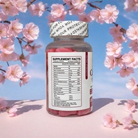 China Guangzhou Groothandel Lage Prijs 60 stuks Kruiden Voedingsmiddelenklasse Verlichtende Huidverzorging Anti-veroudering Roze Glutathion Collageen Gummies