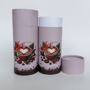 หลอดกระดาษคราฟท์สีดำรีไซเคิลแบบแฮนด์เมดบรรจุภัณฑ์ทรงกระบอกสำหรับชาเครื่องสำอางอาหารภาชนะกระดาษแข็ง - Product Image 2