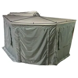 270遮阳篷带侧面野营foxwing侧面遮阳篷墙套件4x4 SUV汽车遮阳篷室 (仅侧壁)