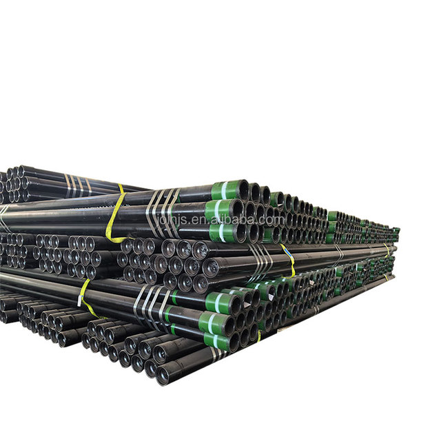 API 5CT N80 J55 P110 Seamless Steel Casing Pipe 9 5/8\" Round EUE NUE 6m Drill Pipe with Welding and Cutting Services
