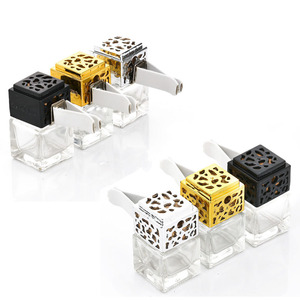 8ML Empty Square Car Air Conditioner Outlet Vent Clip Perfume <b>Bottle</b> - Product Image 1