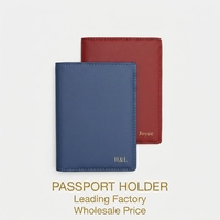 Portefeuille de voyage en cuir de haute qualité, étui pour passeport, porte-passeport multiple personnalisé en cuir