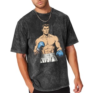 T-shirt graphique vintage de boxe pour homme POD, stock US, imprimé Mike <span class=keywords><strong>Tyson</strong></span> <span class=keywords><strong>Iron</strong></span> Mike, décontracté, manches courtes, streetwear, hip hop, coupe oversize - Product Image 1