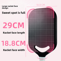 Raquette de pickleball en fibre de carbone thermoformable personnalisable, entraînement professionnel, divertissement, ODM OEM