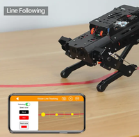 Hiwonder PuppyPi Aluminiumlegierung 8DOF Vierbeiner Roboterhund KI-Vision Angetrieben Raspberry Pi ROS Open-Source Robotik-Kits