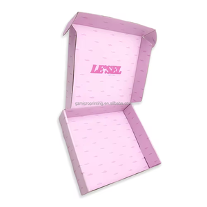 Boîtes d'expédition en carton ondulé personnalisées imprimées en turquoise avec logo pour l'emballage de la littérature recyclable - Product Image 1