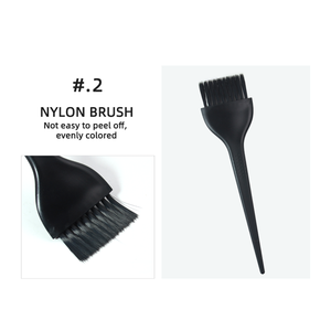 Ensemble de bol et pinceau pour coloration capillaire en plastique noir à prix de gros, outil de <span class=keywords><strong>coiffure</strong></span> de salon, poils en nylon - Product Image 5