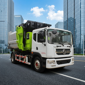 Camion benne à benne basculante Dongfeng 4x2 diesel avec conteneur amovible <span class=keywords><strong>de</strong></span> 14m³ et chargeur à crochet, camion à ordures 6 roues LHD - Product Image 4