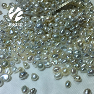 Barroco forma color blanco natural del Mar del Sur Keshi perlas sueltas - Product Image 6