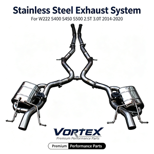 ระบบท่อไอเสียสแตนเลส Vortex Racing สำหรับ Mercedes W222 S-Class ชุดอัพเกรดเสียงเทอร์โบ - Product Image 1