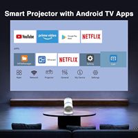 Mini projecteur L04 Android 13 1080P 200 lumens avec haut-parleurs intégrés, stéréo HIFI, manuel