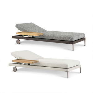 Chaise <span class=keywords><strong>de</strong></span> plage moderne <span class=keywords><strong>de</strong></span> luxe pour l'extérieur chaises longues <span class=keywords><strong>de</strong></span> <span class=keywords><strong>jardin</strong></span> côté piscine mobilier d'extérieur pour hôtel chaises <span class=keywords><strong>de</strong></span> plage à cadre en aluminium - Product Image 6