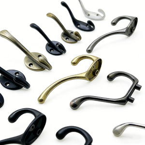 Wall Mounted Cast Iron <b>Hooks</b> Single Double Coat Bathroom <b>Kitchen</b> Towel Hanger 10-15kg Load Capacity - Product Image 1